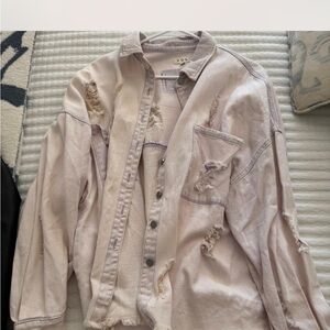 Polo Distressed Lavender Shirt